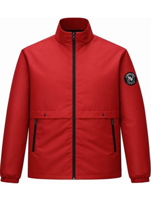 Erkek Ceket Regular Fit Dik Yaka Fermuarlı Modern Stil Mevsimlik Mont