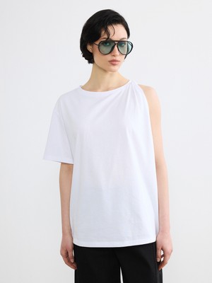 Soulife Bisiklet Yaka Büzgülü Bluz