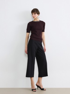 Soulife Loose Fit Kadın Pileli Kapri