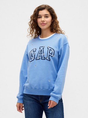 Gap Kadın Açık Mavi Gap Logo Sweatshirt