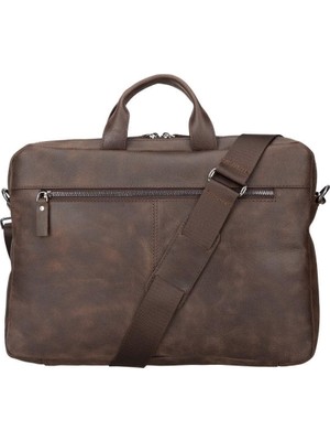 BloominBag Bloom Urban Shield 13-14" Heritage Brown Hakiki Deri Laptop / Macbook Çantası