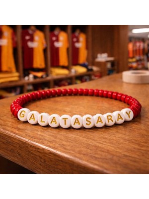 Karma Shop Takım Taraftar Temalı Plastik Bileklik Galatasaray Yazılı
