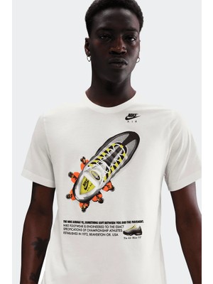 Nike Tee Oc Med Gfx Culture Erkek Pamuklu Beyaz Tişört