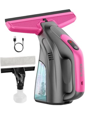 Tgzm Ezere Clearview Şarjlı Cam Temizleyici Silme Makinesi Mikrofiber BAŞLIKLI-(5775 - TG0012-2QGKG