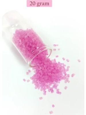 Just Cheap Store Kesme Cam Boncuk 2mm - 20 Gram - Şeffaf Mat Pembe -BNC329