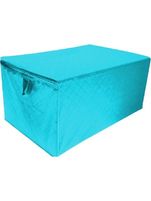 Divanev 3 Adet Extra Telalı Kaliteli Hurc 30X22X18 Cm ölçüde Mavi Hurç