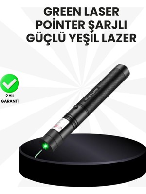 Mobil Dünyası Yüksek Güçlü Yeşil Lazer Pointer 5000MW Şarjlı - MB000X-2HE7N9