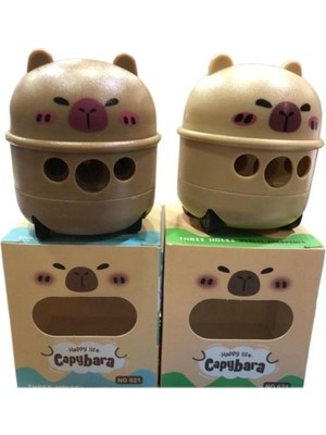 TMN Three Holes Capybara Tekerlekli Kalemtraş Not-12 - 2 Adet