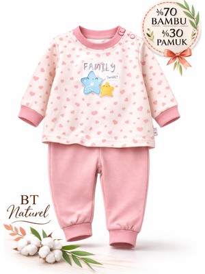 Motherlove Doğal Bambu ve Organik Pamuklu Kız Çocuk Pijama Takımı