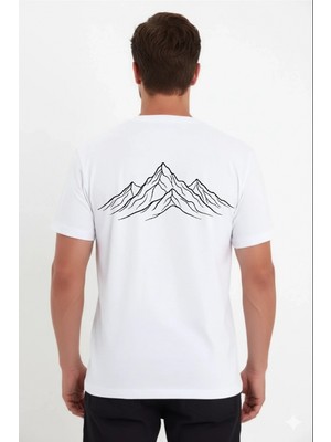 Pileli Store Erkek T-Shirt Nihilist Penguen Baskılı Bisiklet Yaka Kısa Kol Yazlık Tişört - Beyaz