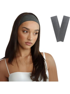 Delixa Salvıa Dıone Saç Bandı 2 Kadın Erkek Elastik Kaymaz Ince Esnek Likralı Pamuk Kadın Saç Bandı Bandana