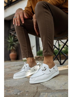 Decostyle Mevsimlik Keten Ayakkabı Beyaz