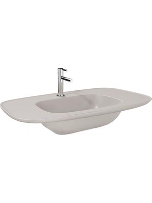 Vitra Plural Etajerli Lavabo 100 cm Mat Bej