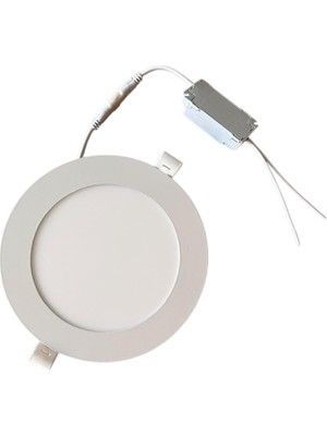 Sıva Altı LED Panel - 6W, 9W, 12W, 15W, 18W, Beyaz Işık, Alüminyum Kasa, Modern Tasarım, Enerji Verimli (2, 6W)