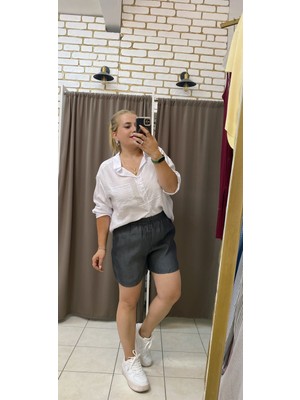 Tuba Toptaş Ince Bol  Kot Şort