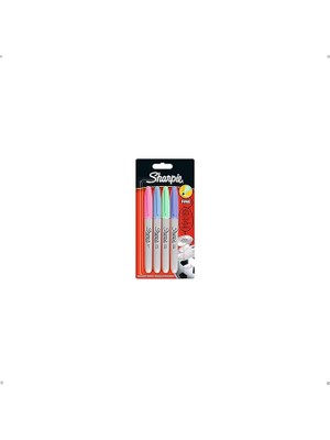 Fine Permanent Markör, 4'lü, Pastel Renk