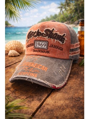 Alasmiel Vintage Denim Şapka – Eskitme Detaylı, Yazlık Rahat Stil