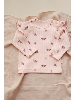 Oh la la Koala For Little Ones Üzüm Baskılı Fırfırlı Kaşkorse Bebek Üst