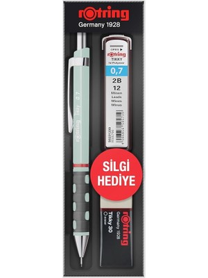 Tıkky Min Silgi 3'lü Okul Seti- 0.7 Opal Mavi