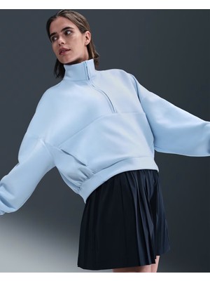 Nike 4.7 Dri-Fit Half-Zip Oversıze Soft Knit Training Kadın Sweatshirt-Sportxstore
