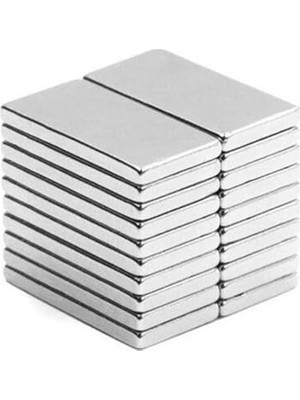 Neodyum Blok Mıknatıs - 30X10X2 mm (10'lu)