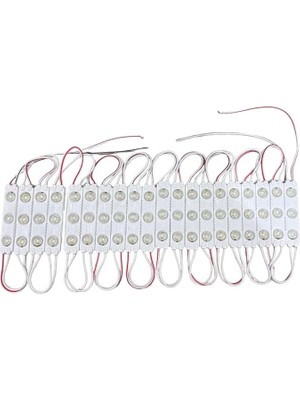 Adet 1.5W 12V Mercekli Modül LED (Beyaz)