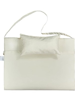 Katlanır Çanta Şezlong Minderi, Yastıklı Minder (Krem)