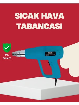 Uravas Store 2 Kademeli Güçlü Sıcak Hava Tabancası 380° – 500° Isı Ayarı