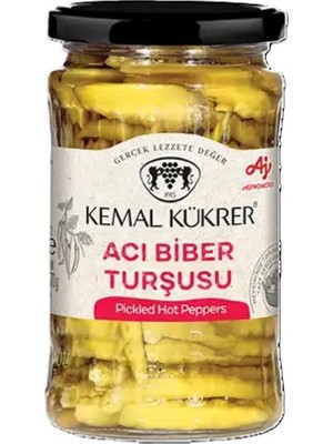 Kükrer Acı Biber Turşusu Cam Kavanoz 360 gr