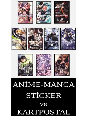 Kurukafa Yayınları Seraph Of The End 6-7-8-9-10-11-12-13-14-15 Manga Seti (10 Kitap) /anime-Manga Sticker ve Kartpostal Hediyeli