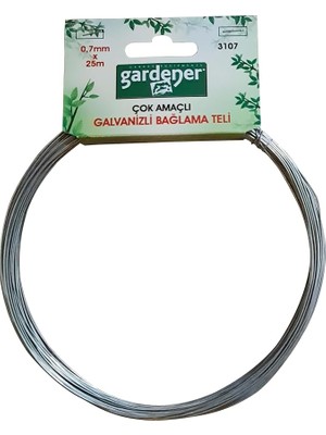 3107 Galvanizli Çok Amaçlı Bağlama Teli - 0,7mm x 25M