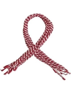 Marifetlerim - Kırmızı Beyaz Marteniçka Bilekliği 30 cm 10 Adet