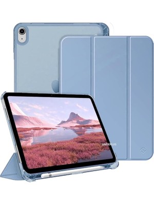 Gökyüzü Mavisi 11.nesil A16 11 Inç Flip Cover Kılıf Kalem Bölmeli PC Case ile Uyumlu
