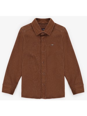 U.S. Polo Assn. Erkek Çocuk Camel Örme Gömlek 50309773-VR233