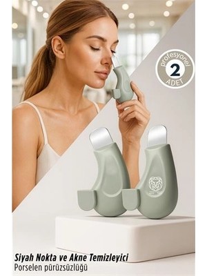 Calperia 2 Li Siyah Nokta ve Akne Temizleyici Cilt Bakım Gözenek Sıkılaştırıcı Spatula 722913