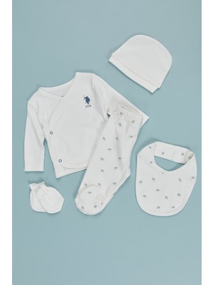 U.s. Polo Assn. Erkek Bebek Krem Pijama Takım 50318266-VR071