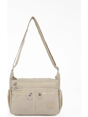 Sanmorris Çok Bölmeli Kadın Çapraz Çanta - Organizer Fonksiyonlu Omuz Çantası - Su Geçirmez Kumaş