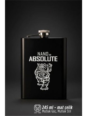 Calperia 240 ml Mat Siyah Paslanmaz Çelik Içki Matarası 722910