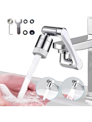 Xlotus L 1080 Derece Hareketli Oynar Musluk Başlığı Krom - Tüm Banyo ve Mutfak Bataryaları ile Uyumlu