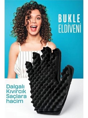 Calperia Bukle Eldiveni Dalgalı Kıvırcık Saçlara Bakım Eldiveni 721592