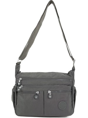 Sanmorris Çok Bölmeli Kadın Çapraz Çanta - Organizer Fonksiyonlu Omuz Çantası - Su Geçirmez Kumaş