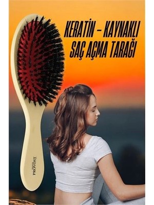 Calperia Keratin Mikro Kaynak Saç Açma Fırçası Sağlıklı Ahşap 721412