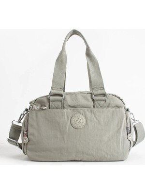 Sanmorris Kadın Omuz ve El Çantası - Çok Bölmeli Su Geçirmez Kumaş Günlük Çanta