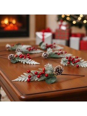 Uravas Store Dekoratif Kozalaklı Yapay Kokina