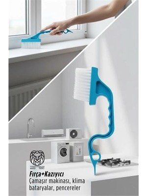 Calperia Greta Schmidt Serisi 3’ü 1 Arada Detay Temizleyici: Pervaz, Derz ve Dar Alan Fırçası 722890