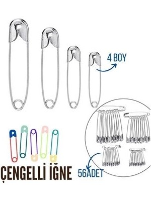 Calperia Çengelli Iğne 4 Boy 56 Adet 717557
