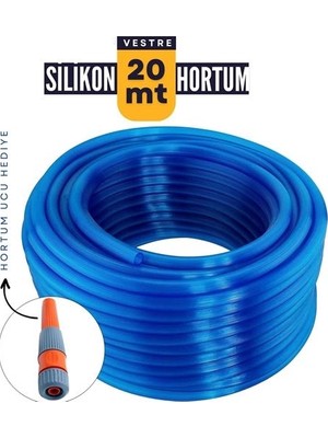 Calperia 20 Metre Silikonlu Bahçe Hortumu Sulama Aparatı Hediyeli 712342