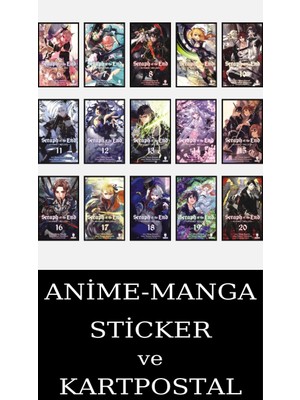 Kurukafa Yayınları Seraph Of The End 6-20 Eksiksiz Manga Seti (15 Kitap) / Anime-Manga Sticker ve Kartpostal Hediyeli
