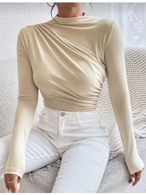 LUFTHİMM Bel    ve  Omuz    Büzgülü  Bluz