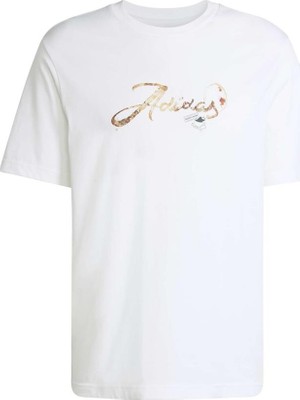 Adidas M Cafe Scrıpt T Beyaz Erkek   T-Shirt KB2503